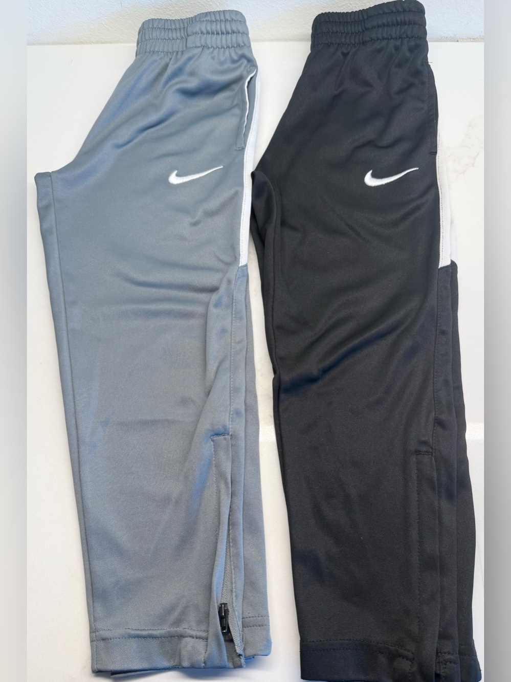 Nike Boys Track Pants Bundle Size 6 Gray & Black Athletic Joggers
